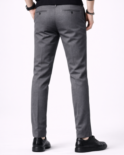 Pantalon Homme Slim Élégant Coupe Ajustée