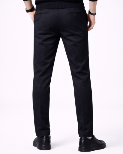 Pantalon Homme Slim Élégant Coupe Ajustée