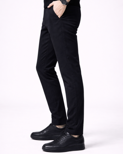 Pantalon Homme Slim Élégant Coupe Ajustée