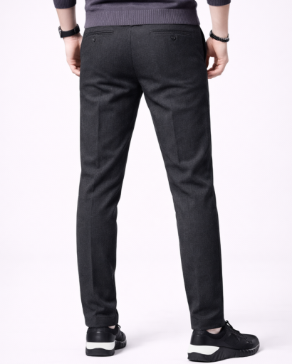 Pantalon Homme Slim Élégant Coupe Ajustée