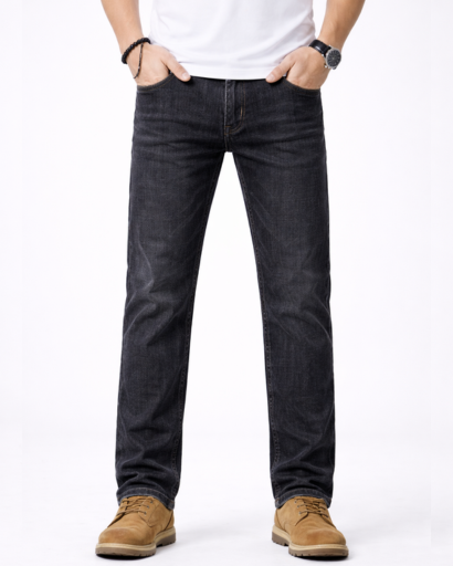 Jean Homme Coupe Droite Style Classique