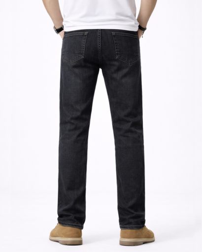 Jean Homme Coupe Droite Style Classique