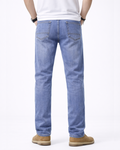Jean Homme Coupe Droite Style Classique