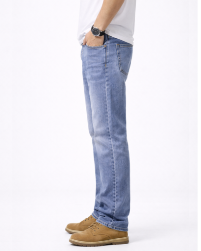 Jean Homme Coupe Droite Style Classique