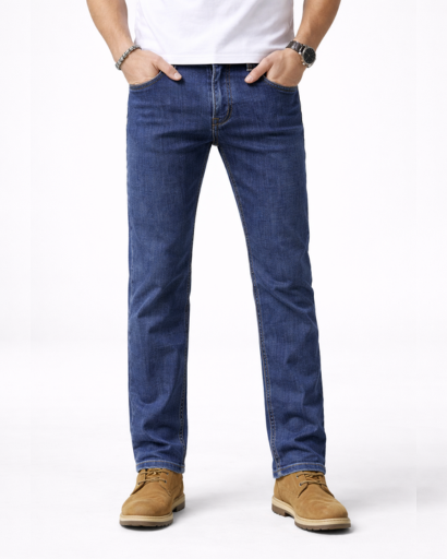 Jean Homme Coupe Droite Style Classique