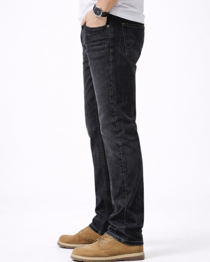 Jean Homme Coupe Droite Style Classique