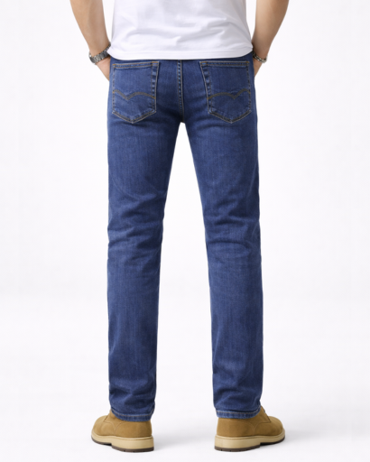 Jean Homme Coupe Droite Style Classique