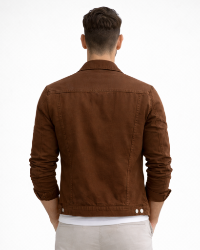Veste surchemise homme boutonnée – poches poitrine à rabat et col chemise