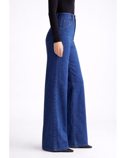 Jean taille haute large coupe wide leg