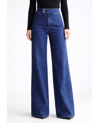Jean taille haute large coupe wide leg