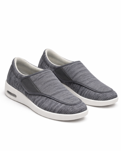 Baskets Slip-On Homme à Maille Texturée Semelle Épaisse