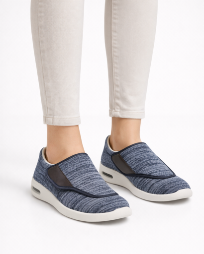 Baskets Slip-On Homme à Maille Texturée Semelle Épaisse