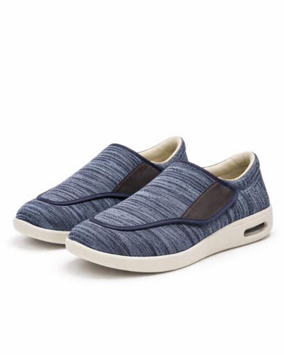 Baskets Slip-On Homme à Maille Texturée Semelle Épaisse