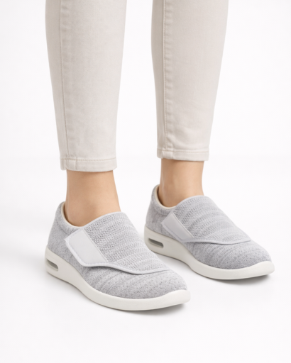 Baskets Slip-On Homme à Maille Texturée Semelle Épaisse