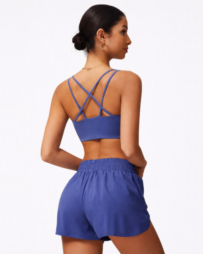 Brassière Sport Femme Dos Croisé Bretelles Fines