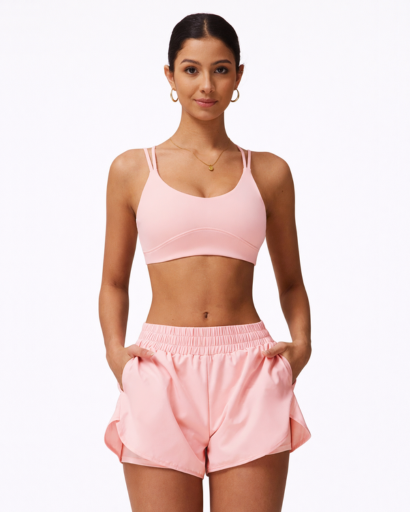 Brassière Sport Femme Dos Croisé Bretelles Fines