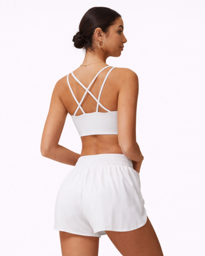 Brassière Sport Femme Dos Croisé Bretelles Fines