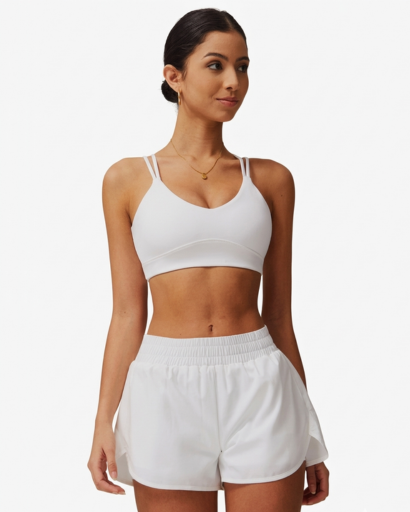 Brassière Sport Femme Dos Croisé Bretelles Fines