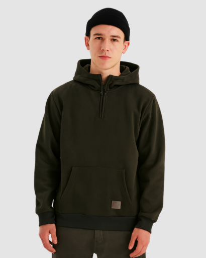 Sweat à Capuche Zippé Homme – Confort Urbain et Style Décontracté