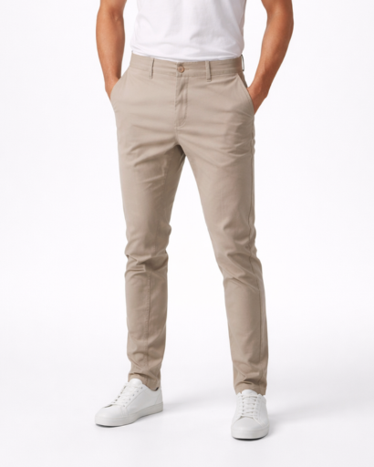 Pantalon homme coupe slim – pantalon casual élégant et moderne