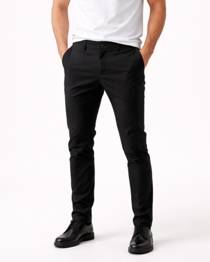 Pantalon homme coupe slim – pantalon casual élégant et moderne