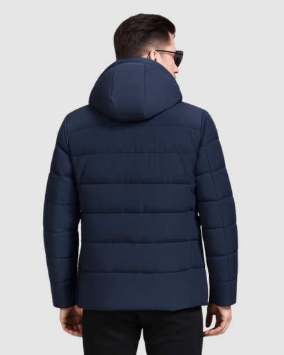 Veste Matelassée d’Hiver pour Homme – Capuche Intégrée et Doublure Thermique