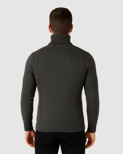 Pull Col Roulé Homme – Élégance Tricotée et Chaleur Hivernale