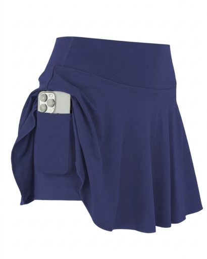 Jupe courte femme évasée taille haute