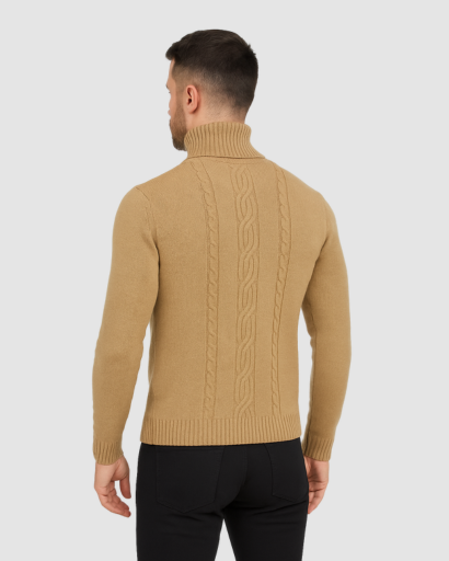 Pull Col Roulé Homme – Élégance Tricotée et Chaleur Hivernale