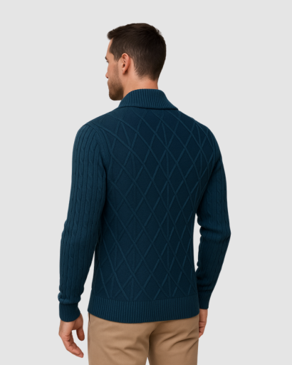 Cardigan Homme à Col Châle | Style Classique et Confort Moderne