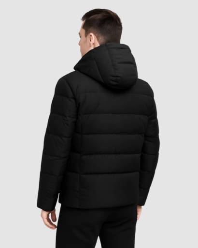 Veste Matelassée d’Hiver pour Homme – Capuche Intégrée et Doublure Thermique