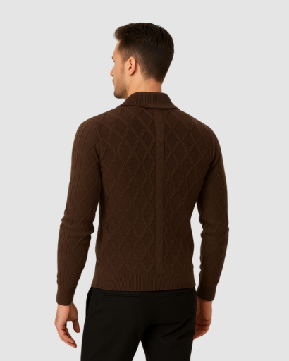 Cardigan Homme à Col Châle | Style Classique et Confort Moderne