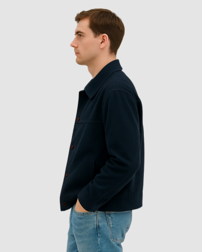 Veste Homme Vintage en Suédine – Look Rétro et Élégance Moderne