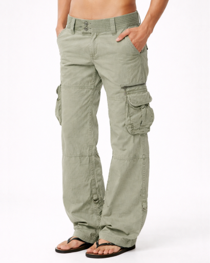 Pantalon cargo femme coupe large poches multiples style casual