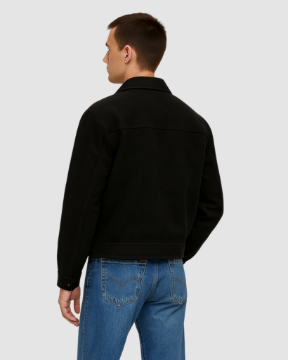 Veste Homme Vintage en Suédine – Look Rétro et Élégance Moderne