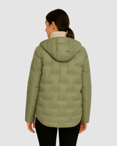 Veste Matelassée Femme avec Capuche – Élégance Thermique pour l’Hiver
