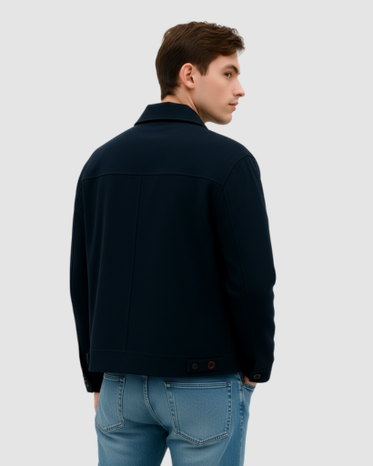 Veste Homme Vintage en Suédine – Look Rétro et Élégance Moderne