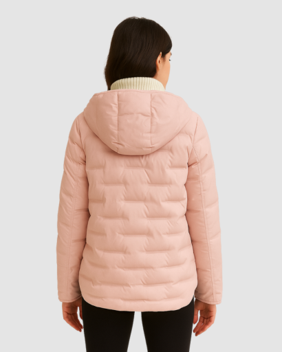 Veste Matelassée Femme avec Capuche – Élégance Thermique pour l’Hiver