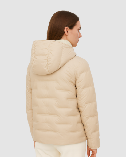 Veste Matelassée Femme avec Capuche – Élégance Thermique pour l’Hiver
