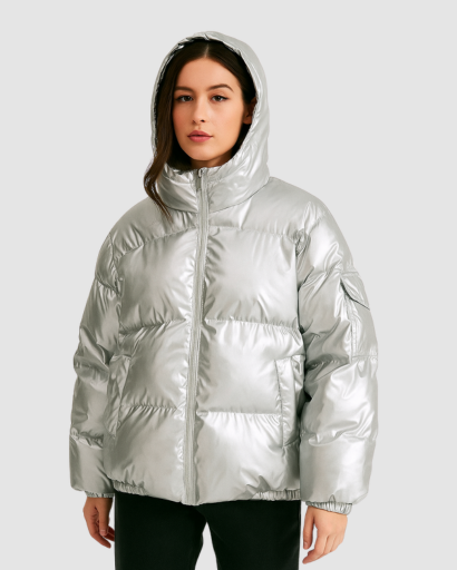 Doudoune Brillante Femme – Style Urbain & Protection Thermique