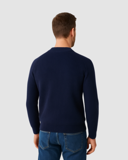 Pull Henley Homme en Cachemire – Élégance Classique & Confort Haut de Gamme