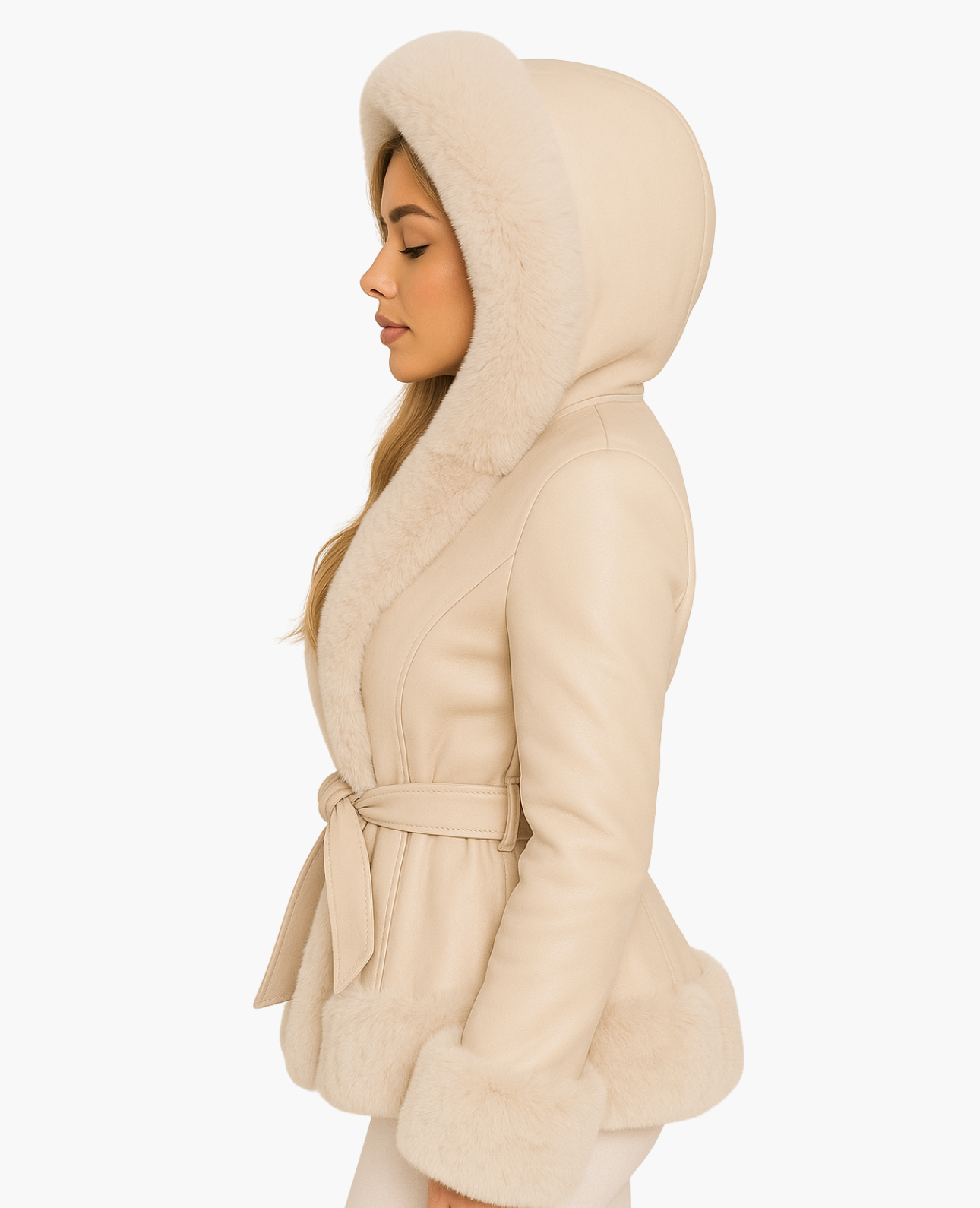 Manteau Femme à Capuche Bordée | Chaleur Élégante pour les Jours Froids