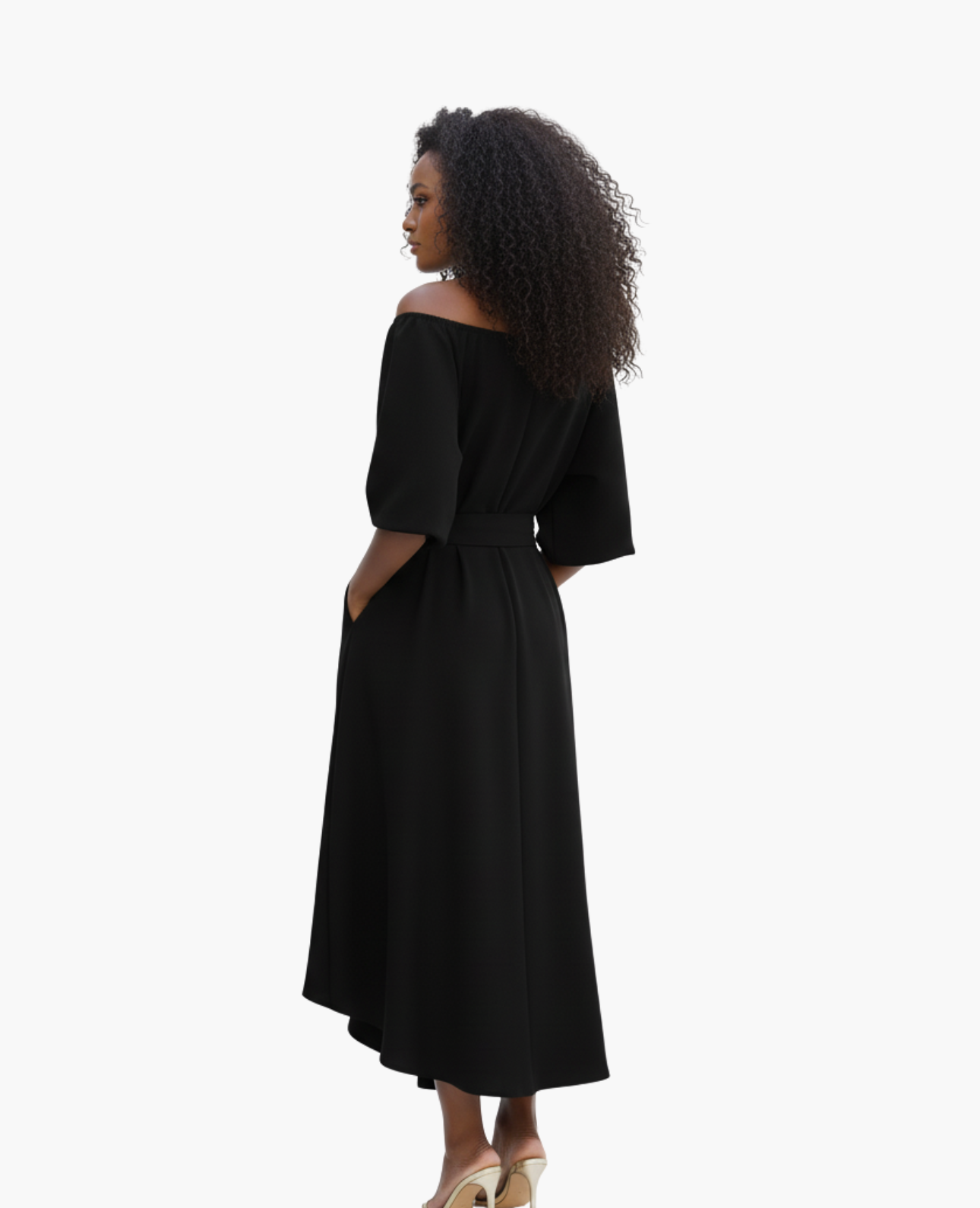 Robe Élégante Épaules Dénudées | Fluide, Chic et Féminine