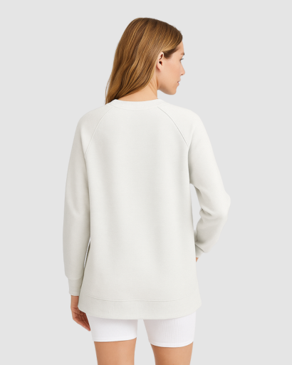 Sweat Oversize Femme à Fermetures Éclair Latérales – Confort Décontracté et Moderne