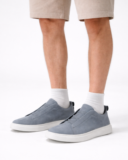 Sneakers homme sans lacets à semelle épaisse