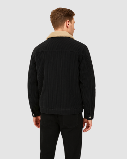 Veste Homme en Velours Côtelé avec Doublure Polaire – Style Urbain et Chaleur Garantie