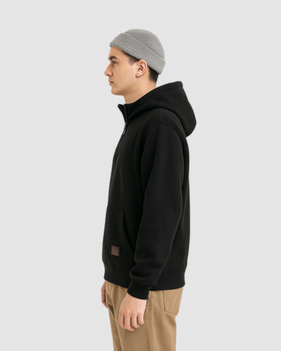 Sweat à Capuche Zippé Homme – Confort Urbain et Style Décontracté