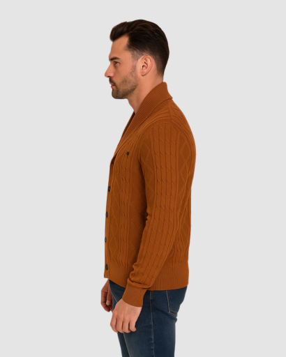 Cardigan Homme à Col Châle | Style Classique et Confort Moderne