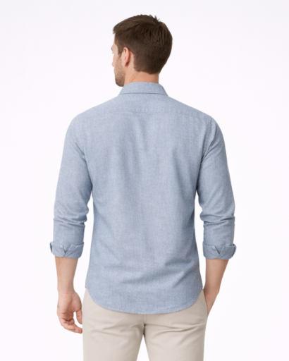 Chemise homme unie – manches longues et col classique