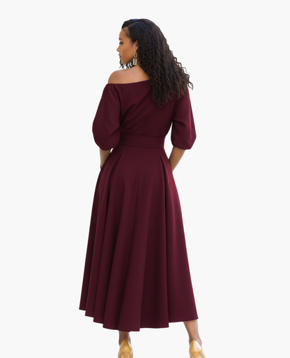 Robe Élégante Épaules Dénudées | Fluide, Chic et Féminine